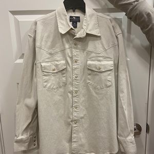 Men’s medium button down pearl snap